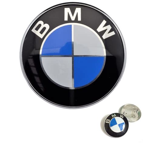 New BMW Hood Roundel Emblem Badge Chrome 82mm 2 PINS – German Audio Tech