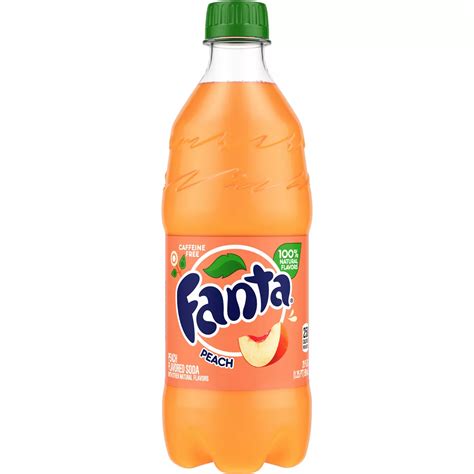 Fanta Fanta Peach Soda Bottle Fruit Flavored Soft Drink, 20 fl oz | Big Lots