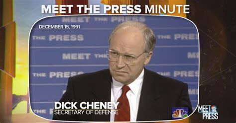 Meet the Press Minute: Cheney warns against GOP support for isolationism in 1991