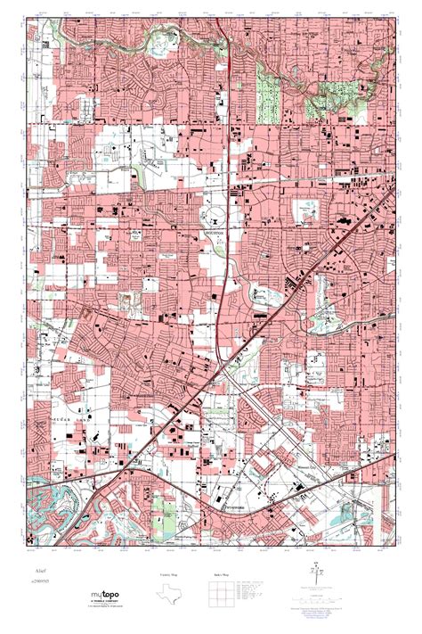 MyTopo Alief, Texas USGS Quad Topo Map