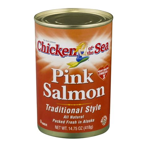 Chicken of the Sea Traditional Style Pink Salmon, 14.75 oz can - Walmart.com - Walmart.com