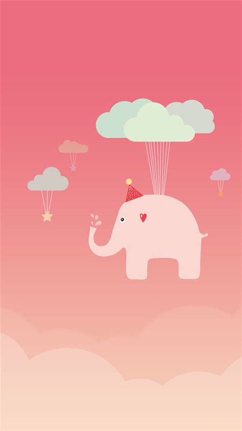 Cute Elephant iPhone 8 Wallpapers Free Download