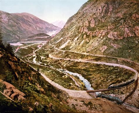 Georgetown Loop of the Colorado Central Railroad in Colorado 1899 image - Free stock photo ...