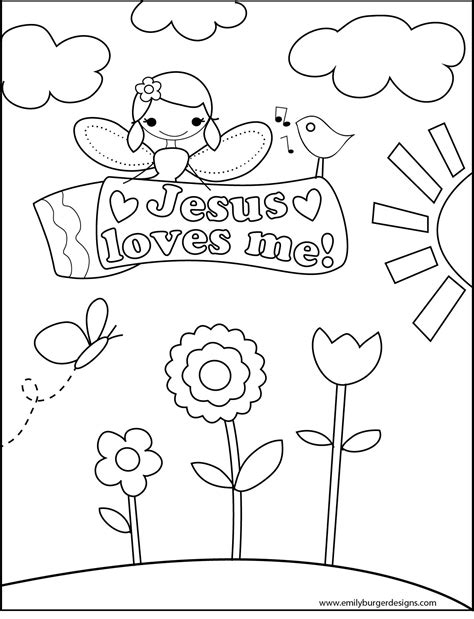 FREE Love Bug Coloring Page for Jesus