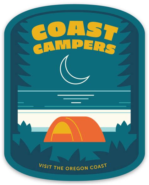 Coast Campers 3" Sticker – The Oregon Coast Visitors Association