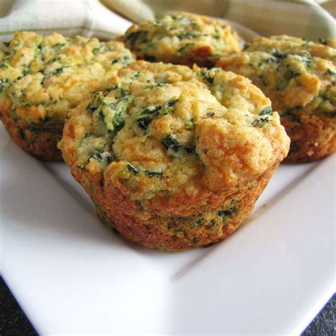 Spinach Cheddar Muffins Recipe