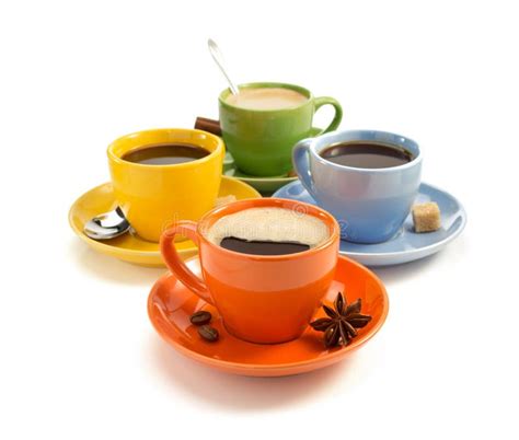 Cup of Coffee Isolated on White Stock Image - Image of brown, background: 22200141