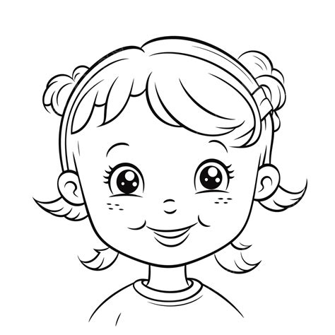 Coloring Pages Clipart Of Kid Faces Girl Heads Free Printable Coloring For Kids Free Colouring ...