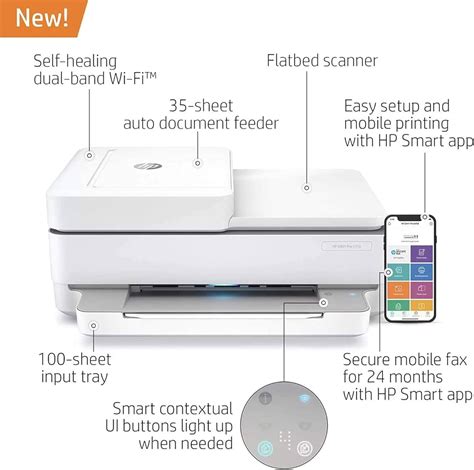 HP Envy Pro 6458 All In One Printer Wireless Print Copy, 46% OFF