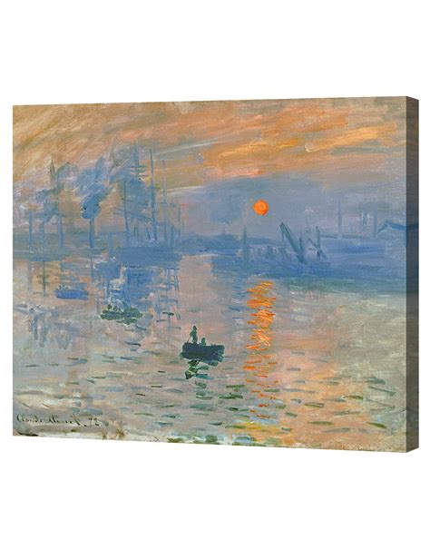 Impression Sunrise by Monet Classic Arts Reproduction Giclee Stretched Canvas | eBay