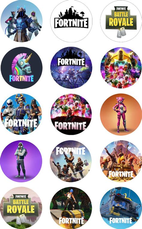 FORTNITE EDIBLE CUPCAKE TOPPERS