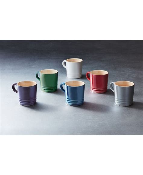 Le Creuset Metallic Mugs, Set of 6 - Macy's