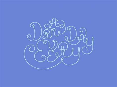 Draw Every Day by Sonja Geracsek on Dribbble