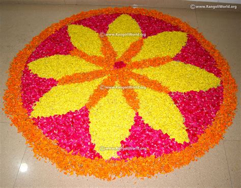 Onam flower rangoli designs collection-Traditional kerala