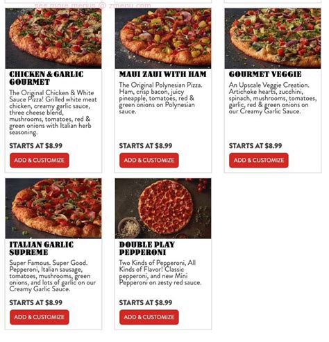 Online Menu of Round Table Pizza Restaurant, Madera, California, 93637 - Zmenu