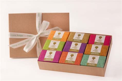 luxury handmade soap selection gift box by village green soaps ...