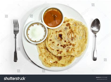 Roti Canai Curry Isolated On White Stock Photo 291241088 | Shutterstock