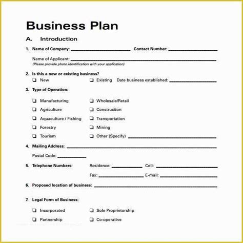 Salon Business Plan Template Free Of Business Plan Template 32 Download ...