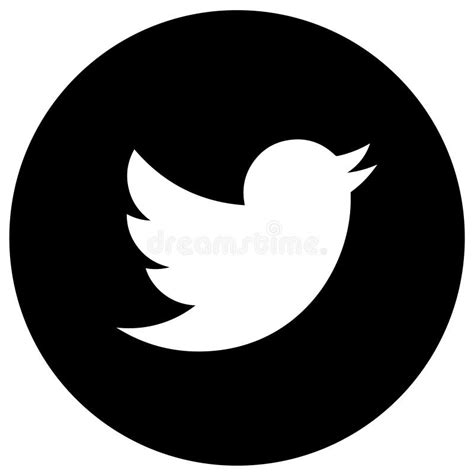 Twitter Logo Black White Stock Illustrations – 1,135 Twitter Logo Black ...