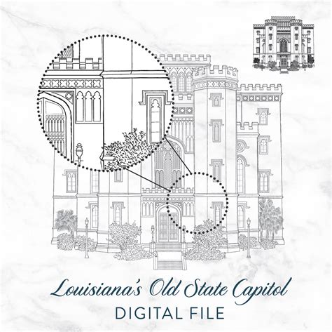 Louisiana Old State Capitol Digital File - Scotti Cline Designs