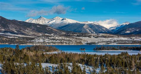 Early Winter Photo of Lake Dillon Reservoir, Summit County Colorado ...