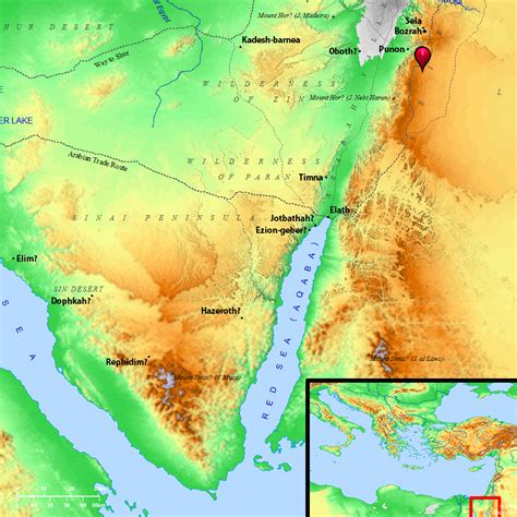 Mount Seir Edom Map