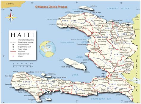 Political Map of Haiti - Nations Online Project