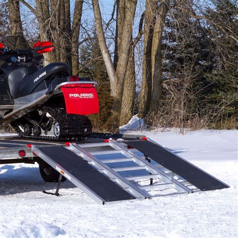 Black Ice 60" x 54" Snowmobile Loading Ramp with Extra Wide Glides | Discount Ramps