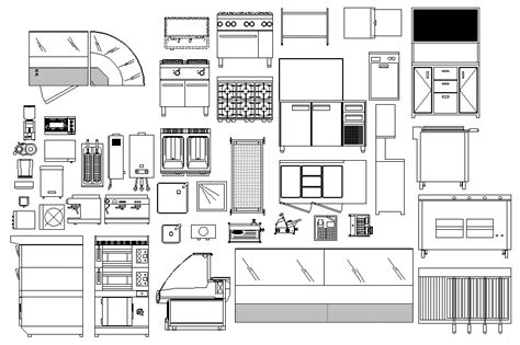 Kitchen blocks CAD file - Cadbull