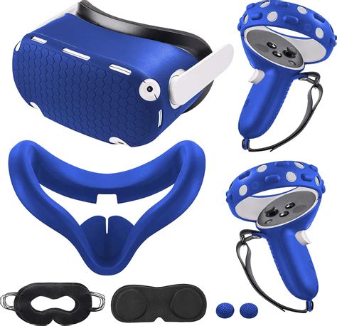 for Oculus Quest 2 Accessories, Quest 2 VR Silicone face Cover, VR Shell Cover,Quest 2 Touch ...