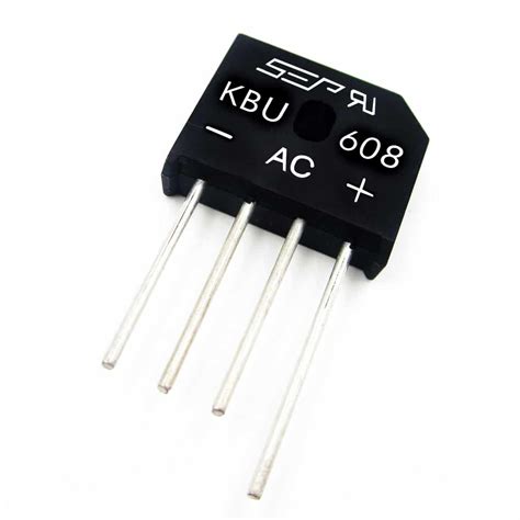 KBU608 800V 6A Bridge Rectifier – Pack of 5 | Phipps Electronics