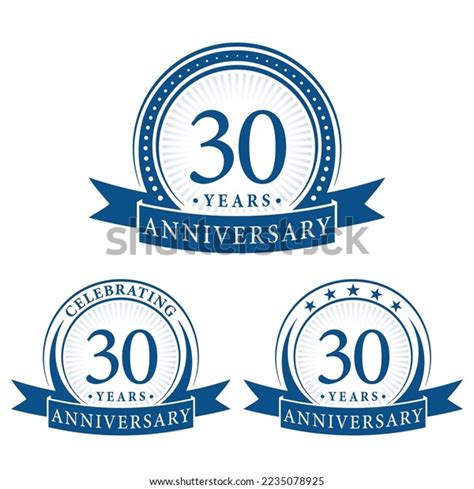 30 Years Anniversary Logo Collections Set Stock Vector (Royalty Free) 2235078925 | Shutterstock