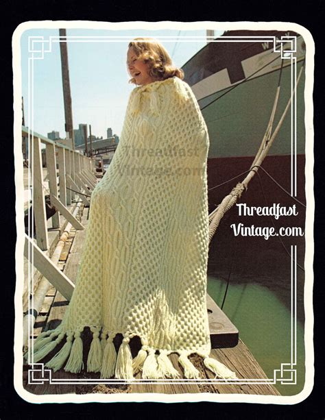 Fisherman Knit Afghan Pattern, Killarney Digital PDF Instant Download ...