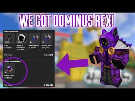 WE GOT DOMINUS REX LIVE ACCEPTING! | Roblox Trading - YouTube