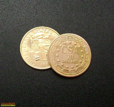 Sahara Dirk Pitt's Confederate States 20 Dollar Coin replica movie prop