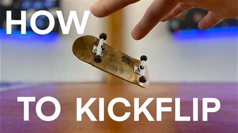 How to Kickflip on a Fingerboard - EASY WAY - YouTube