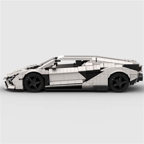 LEGO® custom instructions Lamborghini Sián FKP 37 1:16 scale (white)