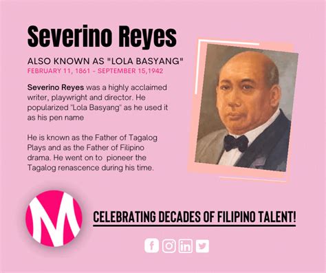 Severino Reyes or known as his pen... - MERIDIAN REMOTE TEAMS