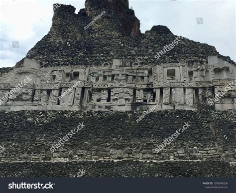 Ancient Mayan Carvings On Temple Xunantunich Stock Photo 1395048236 | Shutterstock