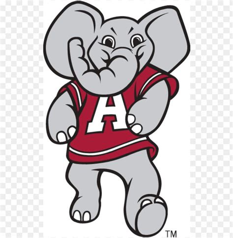 Alabama Crimson Tide Iron Ons - University Of Alabama Mascot PNG Transparent With Clear ...