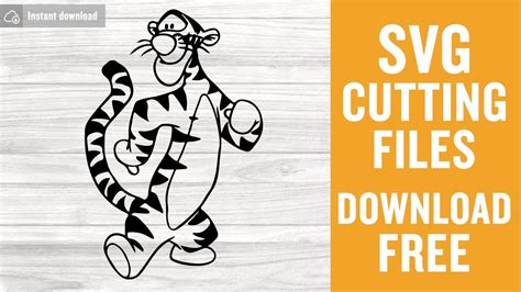 Tigger Svg Free Cut File for Cricut - YouTube