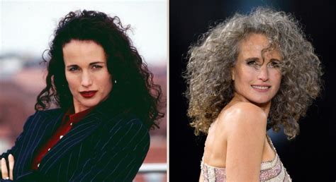 Andie MacDowell Rocks Her Gray Hair with Confidence and Style