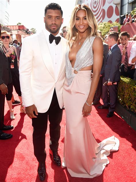 Ciara and Russell Wilson Make Red Carpet Debut as Married Couple at ESPYS