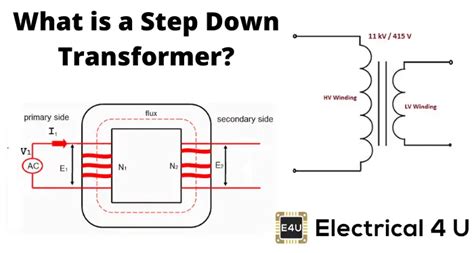 Wiring diagram for 3-phase step-down transformer