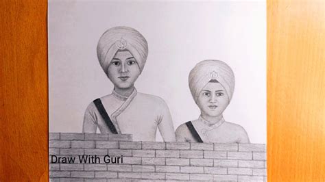 Chote Sahibzaade Drawing By @DrawWithGuri - YouTube