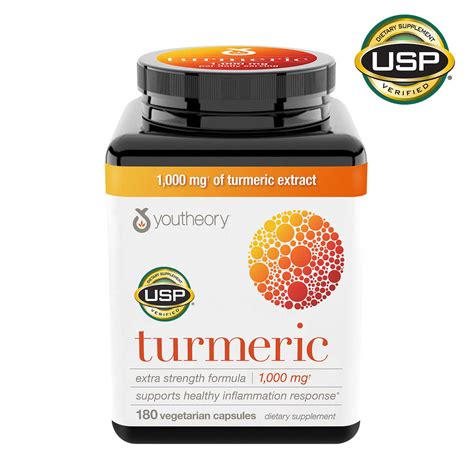 usa-angel.com. youtheory Turmeric 1000 mg Extra Strength Formula 180 ...