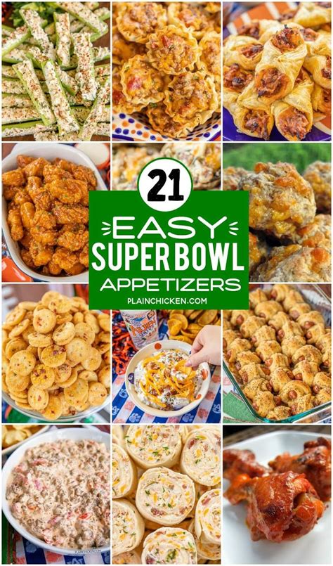 Easy Super Bowl Party Appetizers - 21 easy party snacks for your Super Bowl par… | Slow cooker ...