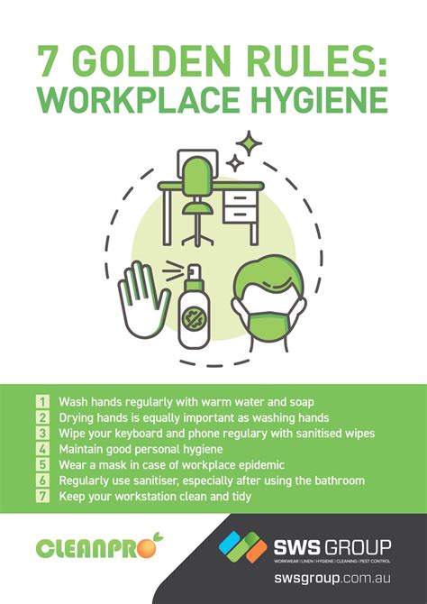 workplace hygiene poster