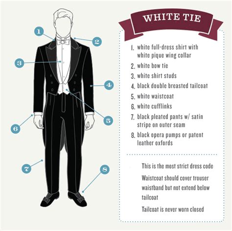 White tie | White tie dress, White tie dress code, White tie