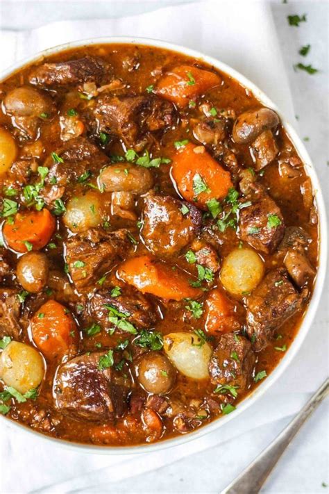 BEEF BOURGUIGNON - Easy & Delicious Beef Stew Recipe. The perfect ...